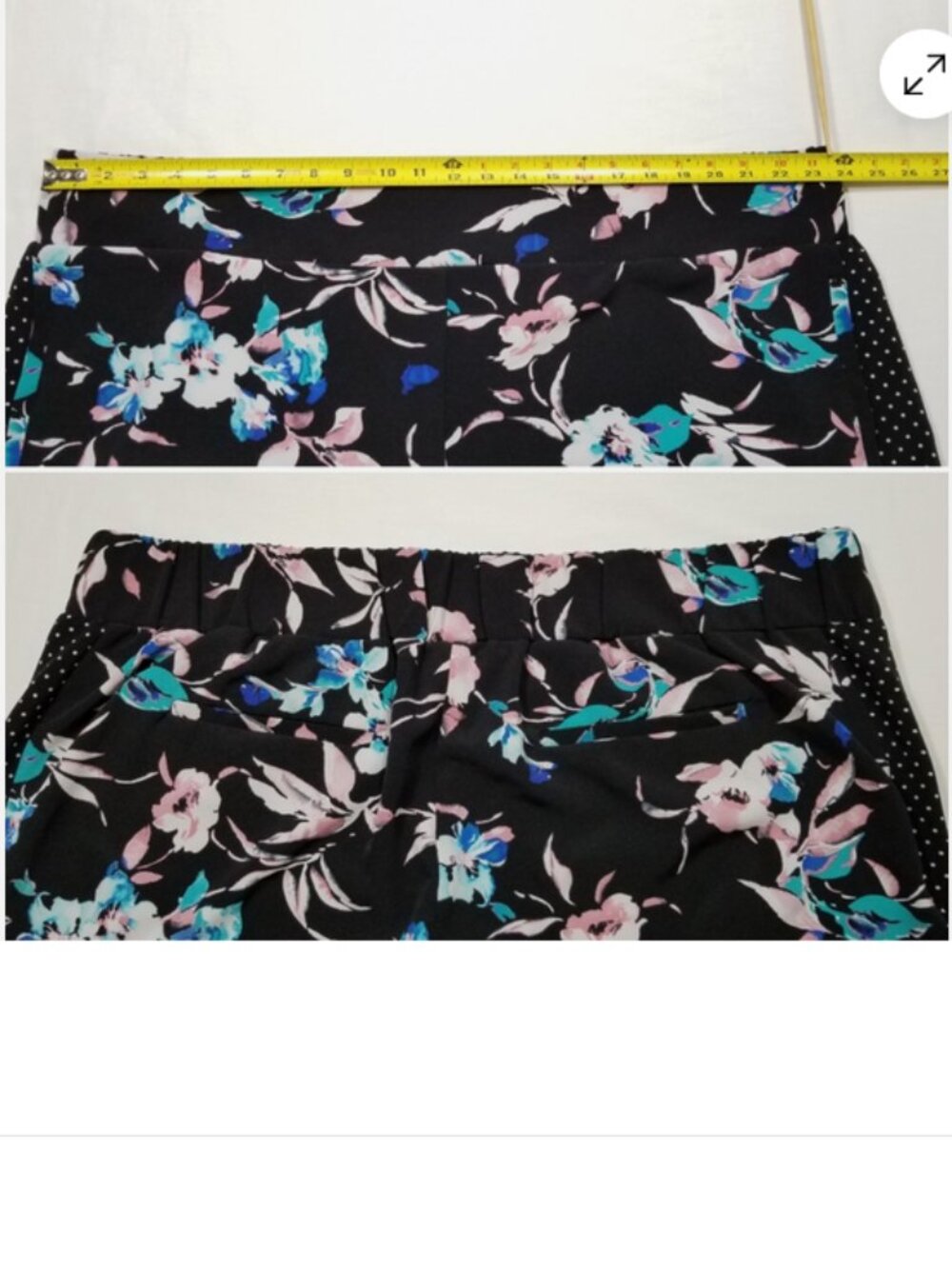 LANE BRYANT The Allie Wide Leg Pants Floral Polka Dot 7103E1M - Picture 6 of 8